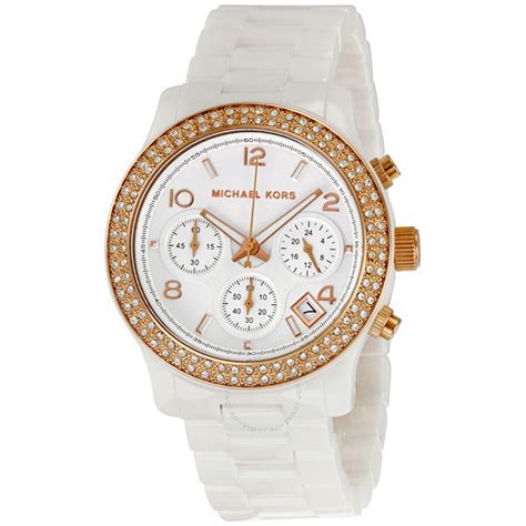 michael kors ceramic white watch nordstrom|Michael Kors Watch rose gold.